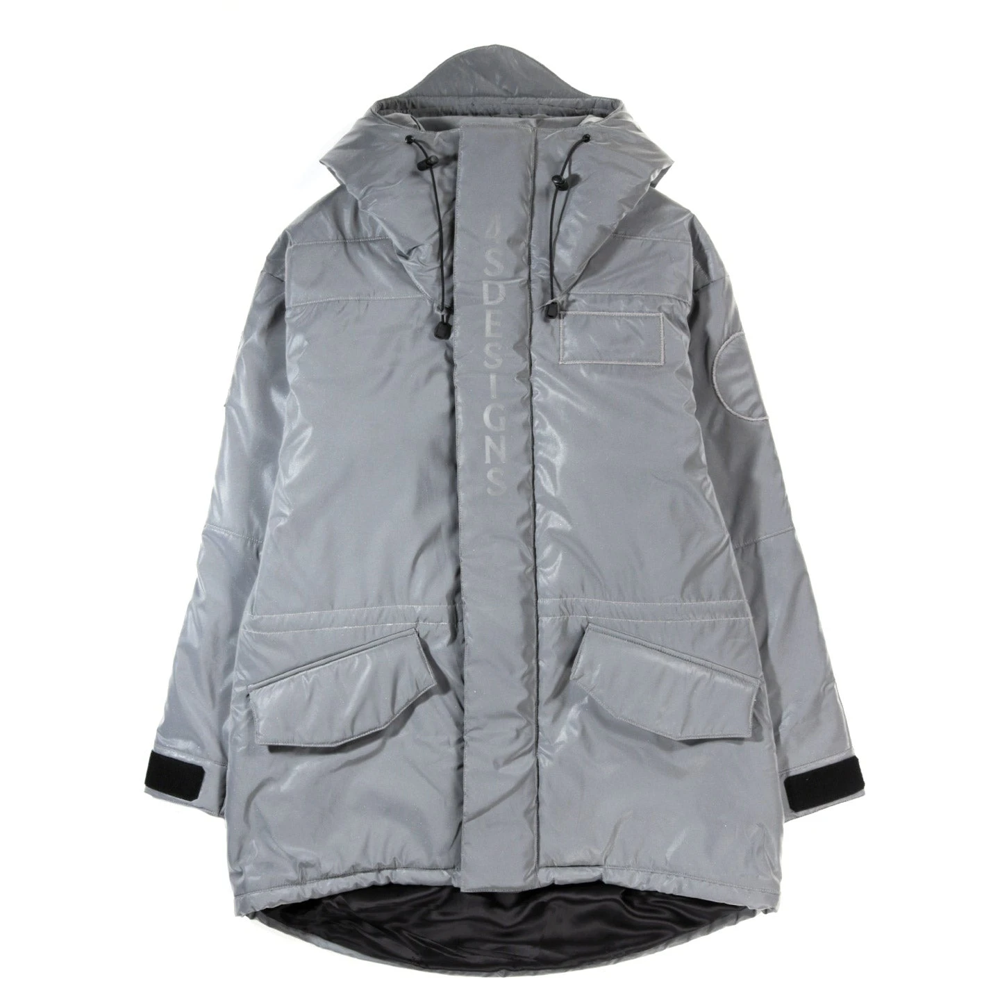 4SDESIGNS NF COAT REFLECTIVE LIGHT GREY 1 4SDESIGNS NF COAT REFLECTIVE LIGHT GREY