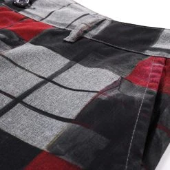 4SDESIGNS EVERYDAY PANT SHARPIE PRINT PLAID LIGHT GREY -N.HOOLYWOOD Shop 4s32