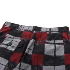 4SDESIGNS EVERYDAY PANT SHARPIE PRINT PLAID LIGHT GREY -N.HOOLYWOOD Shop 4s34