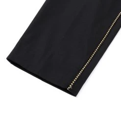 4SDESIGNS H.SARTORIAL PANT BLACK PC TWILL LEATHER STUD PIPING -N.HOOLYWOOD Shop 4sd14 43cc7d76 06cf 42b1 afd4 41fe375c6060