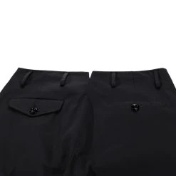 4SDESIGNS H.SARTORIAL PANT BLACK PC TWILL LEATHER STUD PIPING -N.HOOLYWOOD Shop 4sd17 0e544a70 d193 4dfd 8c54 894e959ac987