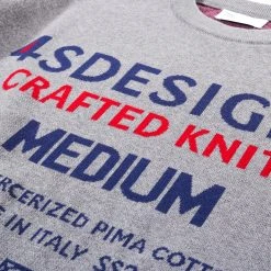 4SDESIGNS SIZE-TAG CREWNECK SWEATER GREY -N.HOOLYWOOD Shop 4sd30 d34a9198 bec5 403d acd5 1c05f2209909