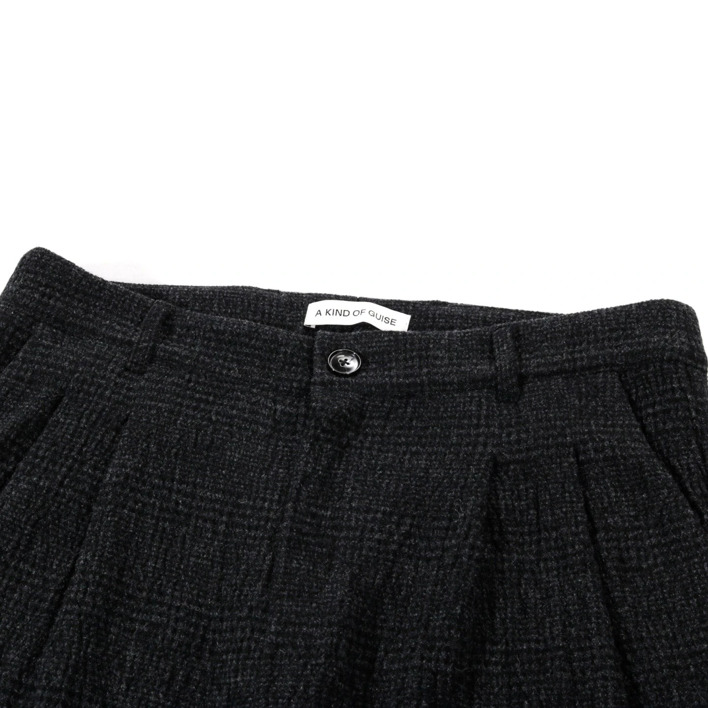 A KIND OF GUISE PLEATED WIDE TROUSERS DARK COVE CHECK 3 A KIND OF GUISE PLEATED WIDE TROUSERS DARK COVE CHECK - Image 3