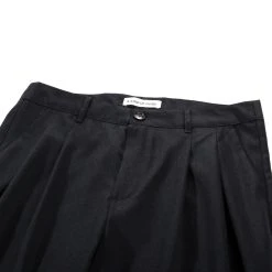 A KIND OF GUISE PLEATED WIDE TROUSERS GREY MELANGE -N.HOOLYWOOD Shop akog58