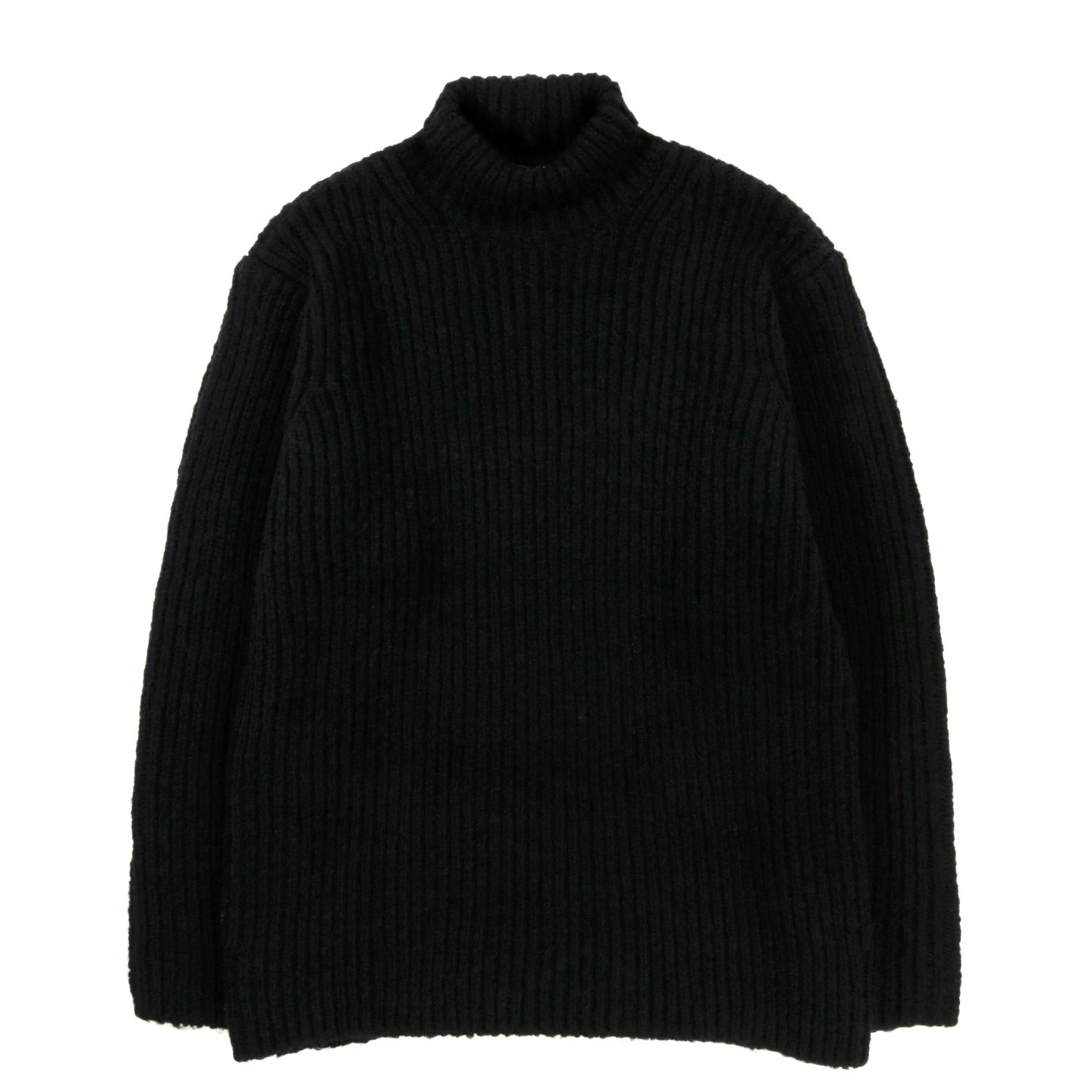 AURALEE WOOL BABY CAMEL KNIT TURTLENECK BLACK 1 AURALEE WOOL BABY CAMEL KNIT TURTLENECK BLACK