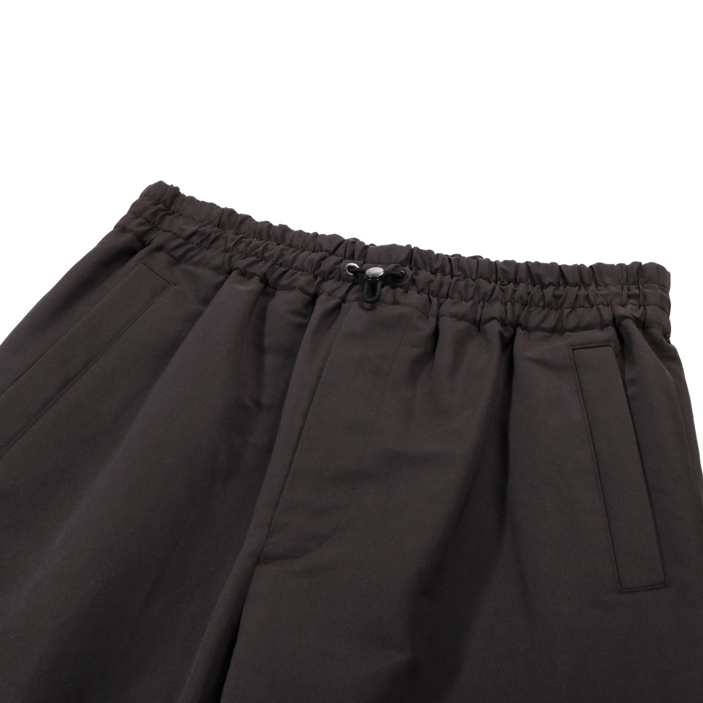 AURALEE WASHI POLY HIGH DENSITY CLOTH EASY PANTS DARK BROWN 3 AURALEE WASHI POLY HIGH DENSITY CLOTH EASY PANTS DARK BROWN - Image 3