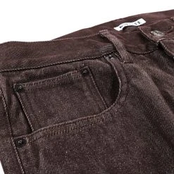 AURALEE HARD TWIST DENIM 5P PANTS BROWN -N.HOOLYWOOD Shop al80