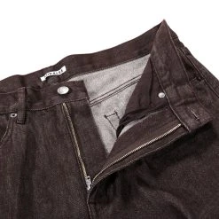 AURALEE HARD TWIST DENIM 5P PANTS BROWN -N.HOOLYWOOD Shop al81