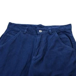 ARPENTEUR EDDIE P TROUSERS COTTON LINEN SERGE WOAD BLUE -N.HOOLYWOOD Shop arp13