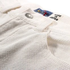 BLUE BLUE JAPAN FINE 'SASHIKO' 5 POCKET PANTS NATURAL -N.HOOLYWOOD Shop bb14