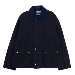 BLUE BLUE JAPAN VINTAGE STYLE CLOTH ZIP UP JACKET INDIGO