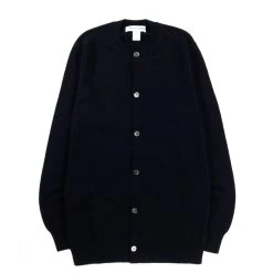 Comme Des Garçons Shirt COMME DES GARCONS SHIRT N002 CREW NECK CARDIGAN NAVY