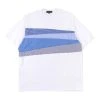 Comme Des Garçons Homme COMME DES GARCONS HOMME T017 T-SHIRT WHITE X SAX MIX