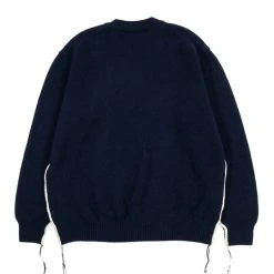 Comme Des Garçons Homme COMME DES GARCONS HOMME N007 WOOL SWEATER NAVY -N.HOOLYWOOD Shop cdh3