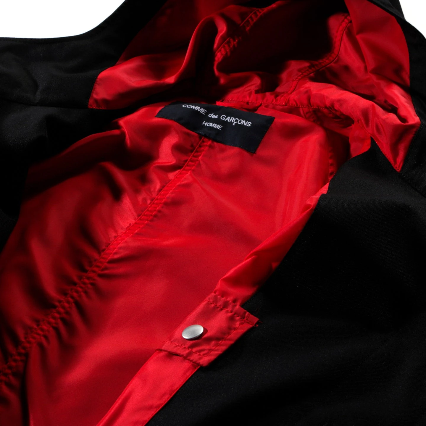 Comme Des Garçons Homme COMME DES GARCONS HOMME C001 REVERSIBLE PARKA BLACK X RED 9 Comme Des Garçons Homme COMME DES GARCONS HOMME C001 REVERSIBLE PARKA BLACK X RED - Image 9
