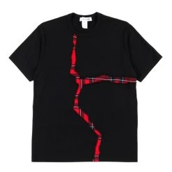 Comme Des Garçons Shirt COMME DES GARCONS SHIRT T007 T-SHIRT BLACK / RED