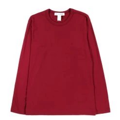Comme Des Garçons Shirt COMME DES GARCONS SHIRT T015 LONG SLEEVE T-SHIRT BURGUNDY