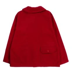 ENGINEERED GARMENTS SHAWL COLLAR COVER JACKET RED POLY FAKE MELTON -N.HOOLYWOOD Shop eg12 e33a349e 02a1 4eb3 b066 1072724497a7