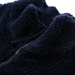 ENGINEERED GARMENTS HIGH MOCK VEST NAVY WOOL POLY SHAGGY KNIT -N.HOOLYWOOD Shop eg13 a673064f 5a72 4344 8611 c68afa3307b4