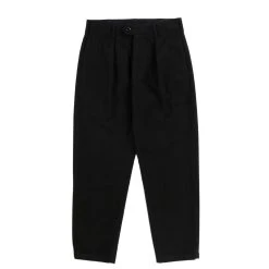ENGINEERED GARMENTS CARLYLE PANT BLACK COTTON MOLESKIN