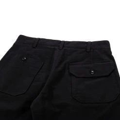 ENGINEERED GARMENTS CARLYLE PANT BLACK COTTON MOLESKIN -N.HOOLYWOOD Shop eg20