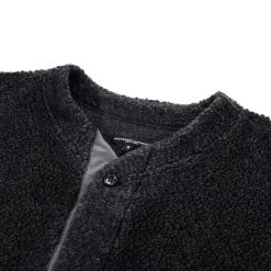 ENGINEERED GARMENTS KNIT CARDIGAN CHARCOAL WOOL POLY SHAGGY KNIT -N.HOOLYWOOD Shop eg4