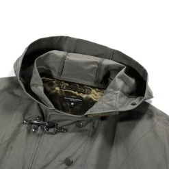 ENGINEERED GARMENTS OVERSIZED FIREMAN DUFFLE COAT OLIVE COTTON DOUBLE CLOTH -N.HOOLYWOOD Shop eg40 a67f4a7b 8983 435c 9907 9ba8ddd77c1c