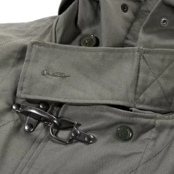 ENGINEERED GARMENTS OVERSIZED FIREMAN DUFFLE COAT OLIVE COTTON DOUBLE CLOTH -N.HOOLYWOOD Shop eg41