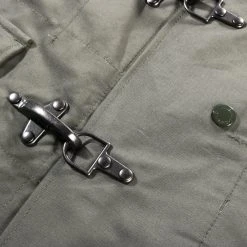 ENGINEERED GARMENTS OVERSIZED FIREMAN DUFFLE COAT OLIVE COTTON DOUBLE CLOTH -N.HOOLYWOOD Shop eg42