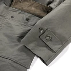 ENGINEERED GARMENTS OVERSIZED FIREMAN DUFFLE COAT OLIVE COTTON DOUBLE CLOTH -N.HOOLYWOOD Shop eg43