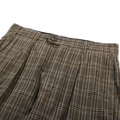 ENGINEERED GARMENTS CARLYLE PANT OLIVE BROWN COTTON MADRAS CHECK -N.HOOLYWOOD Shop egd1 568358bd 6a89 4f01 93e7 28ed540aca3b