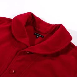 ENGINEERED GARMENTS SHAWL COLLAR COVER JACKET RED POLY FAKE MELTON -N.HOOLYWOOD Shop egd34 43093577 34c9 4507 990f b4c704297bc1