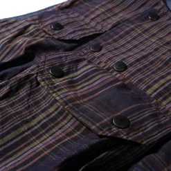 ENGINEERED GARMENTS COVER VEST MULTI COLOR NYCO PLAID -N.HOOLYWOOD Shop egd38