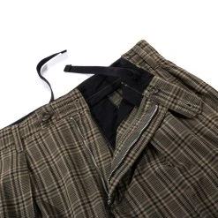 ENGINEERED GARMENTS CARLYLE PANT OLIVE BROWN COTTON MADRAS CHECK -N.HOOLYWOOD Shop egd5 7f58bbb3 89f4 46d9 a4a6 23ad797e9573