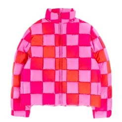 ERL GRADIENT CHECKER HOODED PUFFER COAT PINK -N.HOOLYWOOD Shop erl12 056ec249 a837 4d97 84da 328fed8472bc