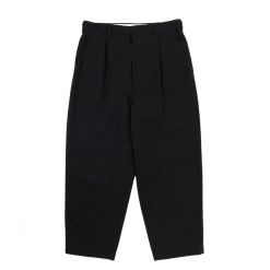 Comme Des Garçons Homme COMME DES GARCONS HOMME P003 WIDE PLEATED CHINO PANT BLACK