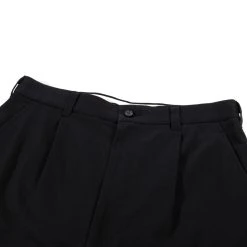 Comme Des Garçons Homme COMME DES GARCONS HOMME P003 WIDE PLEATED CHINO PANT BLACK -N.HOOLYWOOD Shop hom15