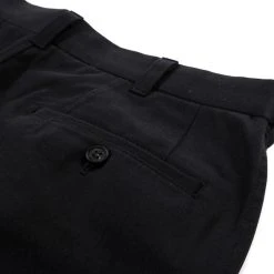Comme Des Garçons Homme COMME DES GARCONS HOMME P003 WIDE PLEATED CHINO PANT BLACK -N.HOOLYWOOD Shop hom18