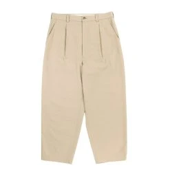 Comme Des Garçons Homme COMME DES GARCONS HOMME P003 WIDE PLEATED CHINO PANT BEIGE