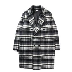 HOUSE OF ST. CLAIR PLAID CHESTERFIELD COAT