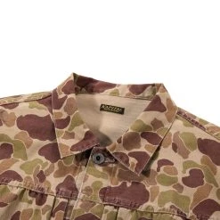 KAPITAL HERRINGBONE HAPPY PEEK-A-BOO CAMO 1ST JACKET BEIGE KHAKI -N.HOOLYWOOD Shop k130 85d6fee7 a747 4d95 acd2 42bc0cda10ed