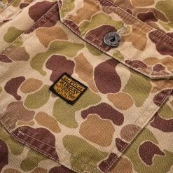 KAPITAL HERRINGBONE HAPPY PEEK-A-BOO CAMO 1ST JACKET BEIGE KHAKI -N.HOOLYWOOD Shop k132 67be7317 4778 4642 8705 e22c9d66468a