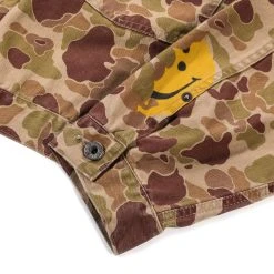 KAPITAL HERRINGBONE HAPPY PEEK-A-BOO CAMO 1ST JACKET BEIGE KHAKI -N.HOOLYWOOD Shop k133 89e59960 3811 4eb5 b7c7 b07f42669736