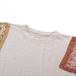 KAPITAL LINEN JERSEY BANDANA HUGE-T BOTANICAL LIGHT BROWN -N.HOOLYWOOD Shop k138 697ab423 33c2 4e5c acb2 bd9ffe6fca14