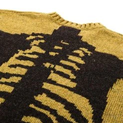 KAPITAL 5G WOOL BONE CREW SWEATER MUSTARD -N.HOOLYWOOD Shop k15 3f692695 479c 41a8 9c19 1c1741c30340