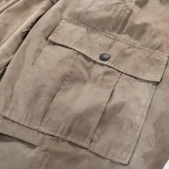 KAPITAL FAST DRY TWILL EASY JUMBO CARGO PANTS KHAKI -N.HOOLYWOOD Shop k202