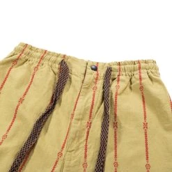 KAPITAL COTTON LINEN SIAM STRIPE EASY PANTS LIGHT KHAKI -N.HOOLYWOOD Shop k205