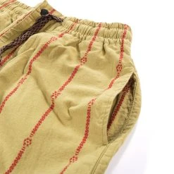 KAPITAL COTTON LINEN SIAM STRIPE EASY PANTS LIGHT KHAKI -N.HOOLYWOOD Shop k207