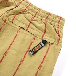 KAPITAL COTTON LINEN SIAM STRIPE EASY PANTS LIGHT KHAKI -N.HOOLYWOOD Shop k209