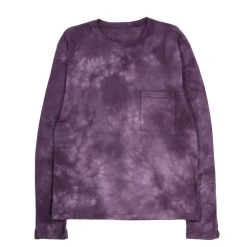 KAPITAL JERSEY KATABIRA LONG SLEEVE T (BACK SLEEVE) AUBERGINE